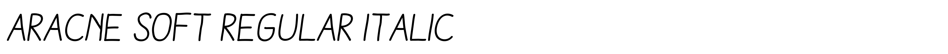 Aracne Soft Regular Italic